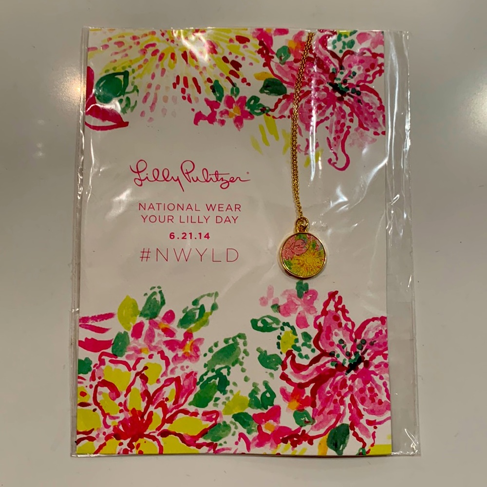 Lilly Pulitzer GWP Disc Necklace Sunny Side
